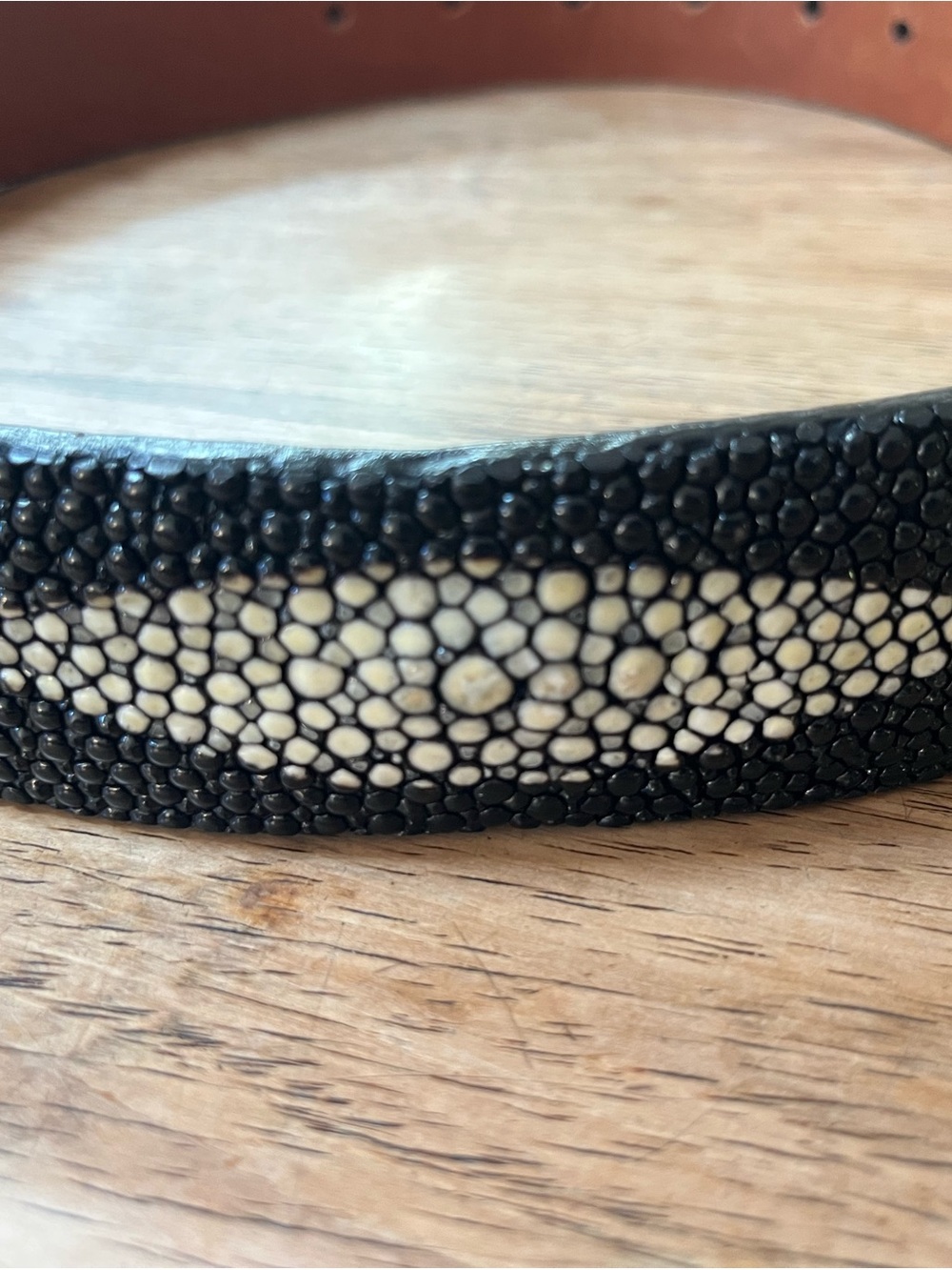 Pat Areias Men’s or Women’s Black Stingray Belt Strap